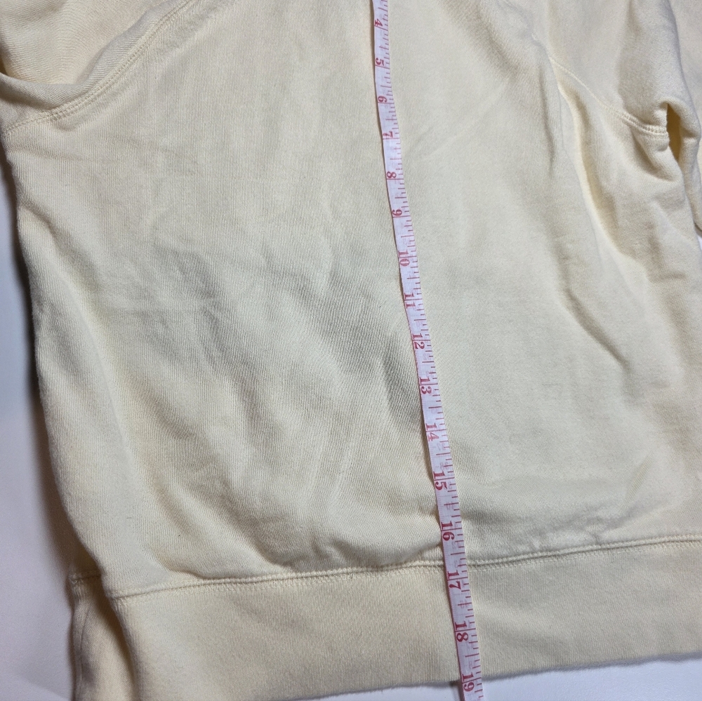Everlane Pale Yellow French Terry 100% Cotton Hoodie Spring Pastel XS - Picture 8 of 8
